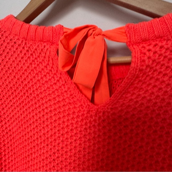 Ted baker chunky orange knit bow back Women's Sweater 4 coral Beachy - Picture 6 of 6